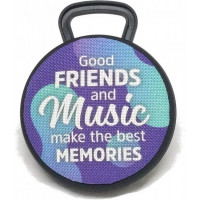 Boxa portabila bluetooth Good friends and music make the best memories, MIcrofon integrat