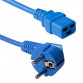 Cablu de alimentare UPS 230V, 16A, 1.8M, Schuko la IEC C19, Albastru Componente PC Second Hand