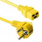 Adaptoare & Cabluri - Cablu de alimentare UPS 230V, 16A, 3M, Schuko la IEC C19, Galben, Calculatoare Componente PC Second Hand Adaptoare & Cabluri