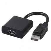 Componente PC Second Hand - Cablu de la Display Port (DP) tata catre HDMI mama, 10cm, Calculatoare Componente PC Second Hand