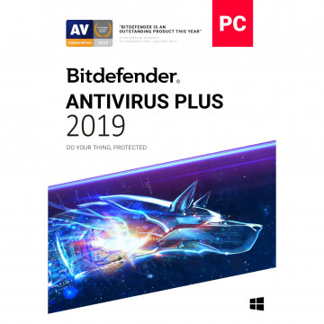 Licenta retail Bitdefender Antivirus Plus 2019 noua valabila pentru 1 an, 3 dispozitive Software