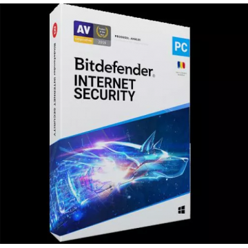 Licenta retail Bitdefender Internet Security - Protectie completa pentru Windows, valabila 1 an, 1 dispozitiv Software 1