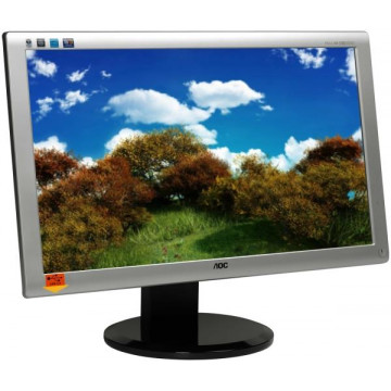 Monitor AOC 2436PWA, 23.6 Inch Full HD LED, VGA, DVI, Second Hand Monitoare Second Hand