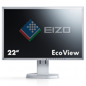 Monitor EIZO FlexScan EV2216W, 22 Inch LED, 1680 x 1050, VGA, DVI, Display Port, USB, Second Hand Monitoare Second Hand