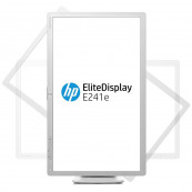 Monitor HP EliteDisplay E241e, 24 Inch IPS LED, 1920 x 1200, VGA, DVI, Display Port, USB, Fara Picior, Second Hand Monitoare cu Pret Redus