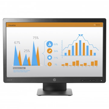 Monitor Second Hand HP P240VA, 24 Inch Full HD VA, DisplayPort, HDMI, VGA Monitoare Second Hand 1