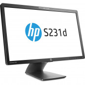 Monitor HP S231D, 23 Inch Full HD IPS W-LED, DisplayPort, VGA, USB, Grad B, Second Hand Monitoare Ieftine