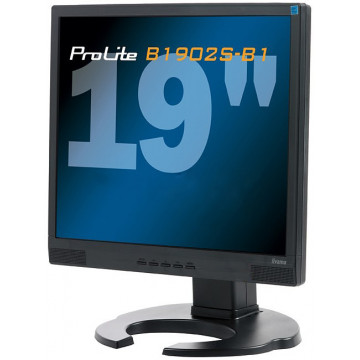 Monitor Iiyama 1902S, 19 Inch LCD, 1280 x 1024, VGA, DVI, Grad A-, Second Hand Monitoare cu Pret Redus