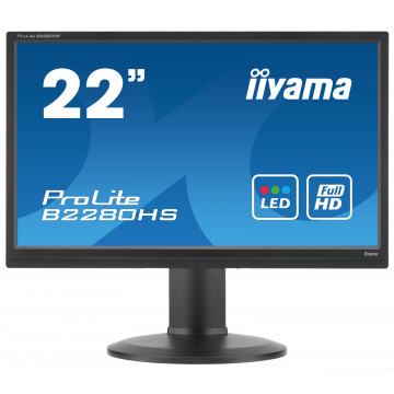 Monitor Second Hand Iiyama B2280HS, 22 Inch Full HD LED, VGA, DVI, Display Port Monitoare Second Hand 1