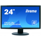 Monitor iiYama ProLite B2409HDS, 24 Inch Full HD LCD, VGA, DVI, HDMI, Fara Picior, Second Hand Monitoare 24 Inch
