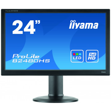Monitor Second Hand iiYama ProLite B2480HS, 24 Inch Full HD LED, VGA, DVI, HDMI Monitoare Second Hand 1