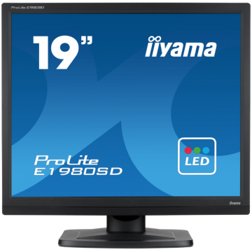 Monitor Iiyama E198SD, 19 Inch TN, 1280 x 1024, VGA, DVI, Second Hand Monitoare Second Hand
