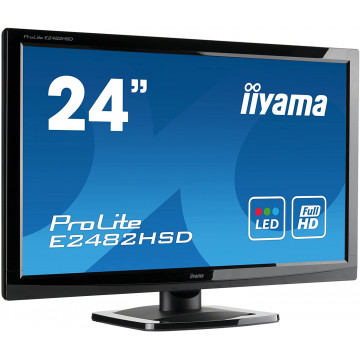 Monitor Second Hand Iiyama E2482HSD, 24 Inch Full HD TN, VGA, DVI Monitoare cu Pret Redus