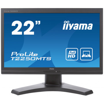 Monitor Iiyama T2250MTS TN, 22 Inch, Touchscreen, 1920 x 1080, VGA, DVI, USB, Second Hand Monitoare Second Hand
