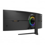 Monitor LED Gaming Curbat 49 inch OptimX MT49j V2, 5K Dual QHD 5120 x 1440, 144Hz, 2x HDMI, 2x DisplayPort, No Frame, RGB Light