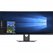 Monitor Second Hand Curved LED IPS Dell 34", WQHD, HDMI, Display Port, Negru/Argintiu, U3417W  Monitoare Second Hand