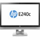 Monitor HP EliteDisplay E240C LED IPS Full HD, 24 Inch, VGA, HDMI, USB, Webcam, Second Hand Monitoare Second Hand
