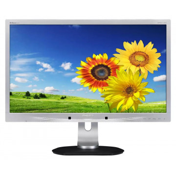 Monitor PHILIPS 241P4Q, 24 Inch Full HD ​LED, VGA, DVI, Display Port, USB, Second Hand Monitoare Second Hand
