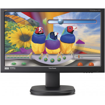 Monitor ViewSonic VG2436wm, 24 Inch LED Full HD, VGA, DVI, Boxe integrate, Second Hand Monitoare Second Hand