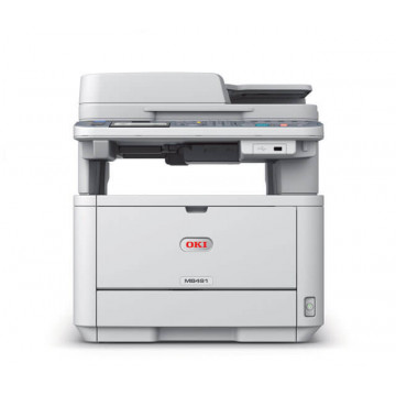 Multifunctionala Second Hand Laser Monocrom OKI MB491dn, A4, 40ppm, 1200 x 1200 dpi, Fax, Copiator, Scaner, USB, Retea Imprimante Second Hand 1