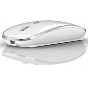 Mouse - Mouse Nou ABL-M3, 1600dpi, 4 Butoane, Alb, Wireless, USB-A + USB-C Reciever, Componente & Accesorii Periferice Mouse