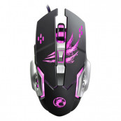 Mouse Nou pentru Gaming, Apedra A8, 3200dpi, 6 Butoane, RGB, Negru, Cu Fir Periferice