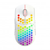 Mouse Nou IBLANCOD BL110, 3200dpi, 5 Butoane, RGB, Alb, Wireless Periferice