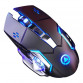 Mouse Nou pentru Gaming, E-Sports A4, 1600dpi, 6 Butoane, RGB, Negru, Wireless Periferice 4