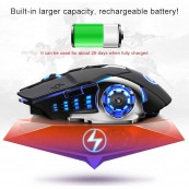 Periferice - Mouse Nou pentru Gaming, E-Sports A4, 1600dpi, 6 Butoane, RGB, Negru, Wireless, Componente & Accesorii Periferice