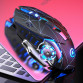 Mouse Nou pentru Gaming, E-Sports A4, 1600dpi, 6 Butoane, RGB, Star Black, Wireless Periferice 3