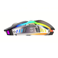 Mouse Nou pentru Gaming, E-Sports A5, 1600dpi, 7 Butoane, RGB, Wireless
