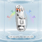 Mouse Nou M133, 2400dpi, 5 Butoane, Indicator Nivel Baterie, Transparent, Alb, Wireless + Bluetooth Periferice 4