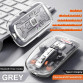 Mouse Nou M133, 2400dpi, 5 Butoane, Indicator Nivel Baterie, Transparent, Gri, Wireless + Bluetooth Periferice 4