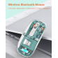 Mouse Nou M133, 2400dpi, 5 Butoane, Indicator Nivel Baterie, Transparent, Verde, Wireless + Bluetooth Periferice 3