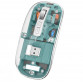 Mouse Nou M133, 2400dpi, 5 Butoane, Indicator Nivel Baterie, Transparent, Verde, Wireless + Bluetooth Periferice 4