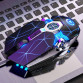 Mouse Nou pentru Gaming, Guijiao G3OS, 3200dpi, 7 Butoane, RGB, Negru, Cu Fir Periferice