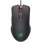 Mouse Nou pentru Gaming, HXSJ A867, 6400dpi, 7 Butoane, RGB, Negru, Cu Fir Periferice 4