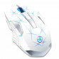 Mouse Nou pentru Gaming, HXSJ T300, 2400dpi, 7 Butoane, RGB, Alb, Wireless Periferice 6
