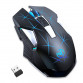 Mouse Nou pentru Gaming, HXSJ T300, 2400dpi, 7 Butoane, RGB, Negru, Wireless Periferice 4