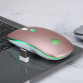 Mouse Nou YINDIAO A2, 1600dpi, 4 Butoane, RGB, Roz-Gold, Wireless Periferice 3