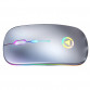 Mouse Nou YINDIAO A2, 1600dpi, 4 Butoane, RGB, Argintiu, Wireless Periferice