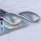 Mouse Nou YINDIAO A2, 1600dpi, 4 Butoane, RGB, Argintiu, Wireless Periferice 3