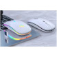 Mouse Nou YINDIAO A2, 1600dpi, 4 Butoane, RGB, Alb, Wireless Periferice