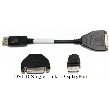 Adaptor cablu video DisplayPort to DVI-D, Second Hand Componente PC Second Hand 1