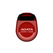 Stick Memorie USB 2.0 ADATA 32GB, Cu capac, Profil mic, Rosu, AUD310-32G-RRD Periferice