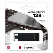 Periferice - Memorie USB 3.2 Type-C Kingston 128 GB, Negru, Componente & Accesorii Periferice