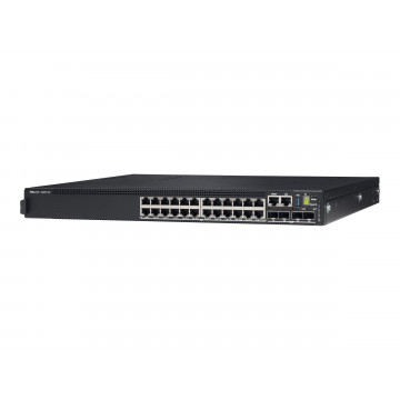 Switch Refurbished Dell EMC N3224T-ON,  Layer 3, 24x RJ45 10/100/1000Mb auto-sensing ports, 4x 10G SFP+ ports, 2X 100G QSFP28 ports, 1x 550W AC PSU included Retelistica 1