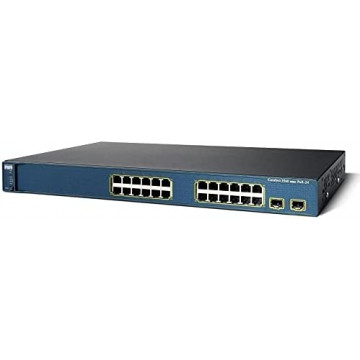 Switch Second Hand Ethernet Cisco WS-C3560-24PS-S, Catalyst 3560-24PS-S, 24x Porturi 10/100Base-TX Retelistica 1