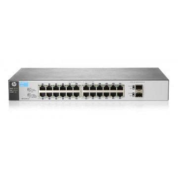 Switch HP 1810-24G v2 J9803A, Managed, 24 porturi Gigabit + 2 porturi SFP, Second Hand Retelistica