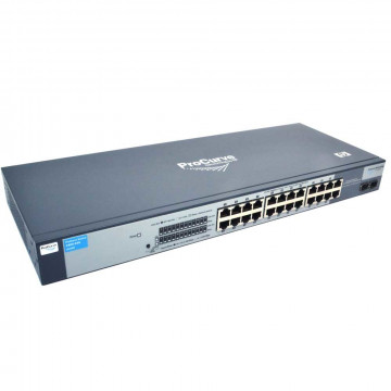 Switch HP ProCurve 1800-24G J9028B, Managed, 24 porturi 10/100/1000, Second Hand Retelistica